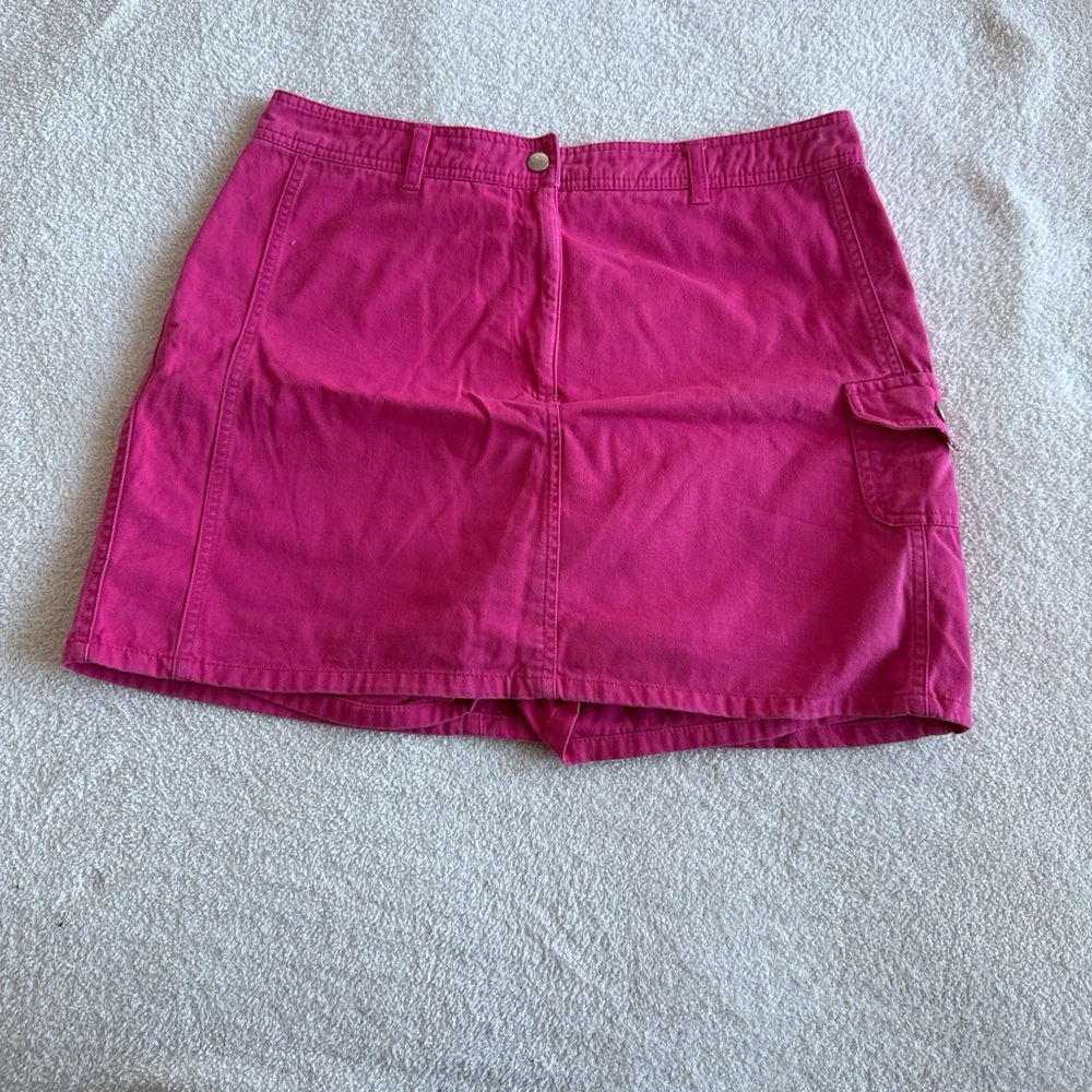 Women's Pink Cargo Skort